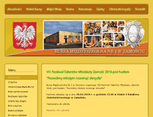 Tablet Screenshot of bursa1zamosc.pl